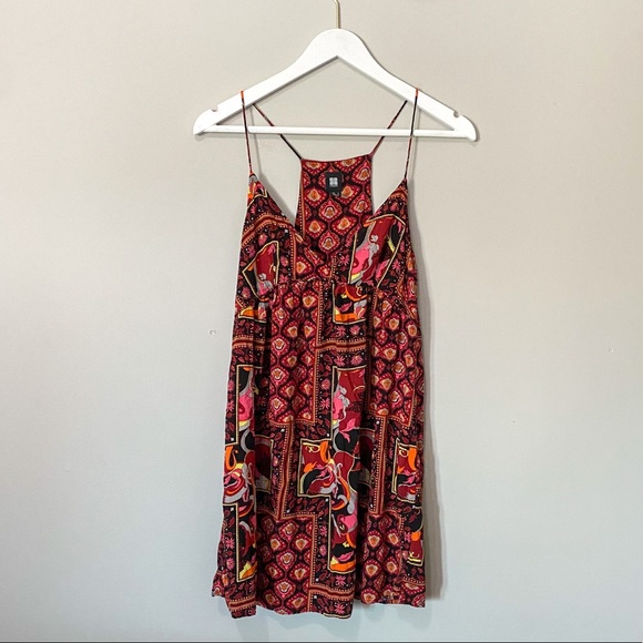 Insight Y2K Bohemian V-Neck Babydoll Mini Dress - Picture 9 of 9